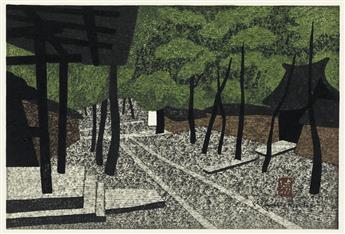 KIYOSHI SAITO Three color woodcuts.